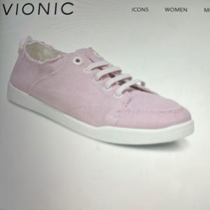 Vionic Beach Pismo Casual Sneaker - color Pink Canvas. Size:  7.5
